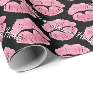 Love Wrapping Paper Kisses Personalised Gift Paper