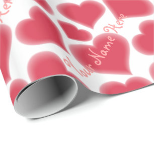 Love Wrapping Paper Valentine's Custom Gift Paper