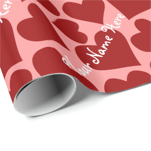 Love Wrapping Paper Valentines Custom Gift Paper
