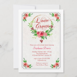 Love Wreath Invitation