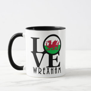 LOVE Wrexham Wales 11oz Mug