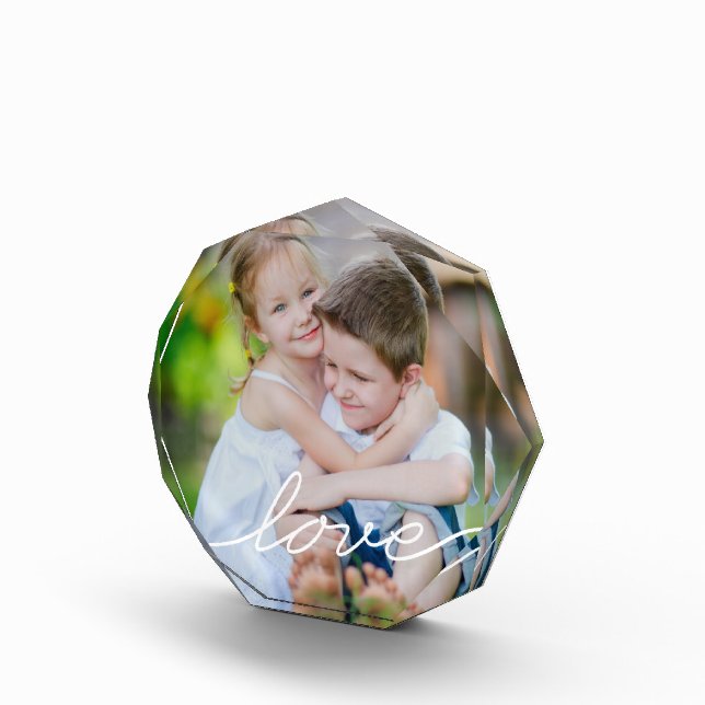 LOVE Writing Modern Photo Block (Right)