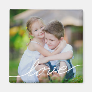 LOVE Writing Personalised Photo Magnet