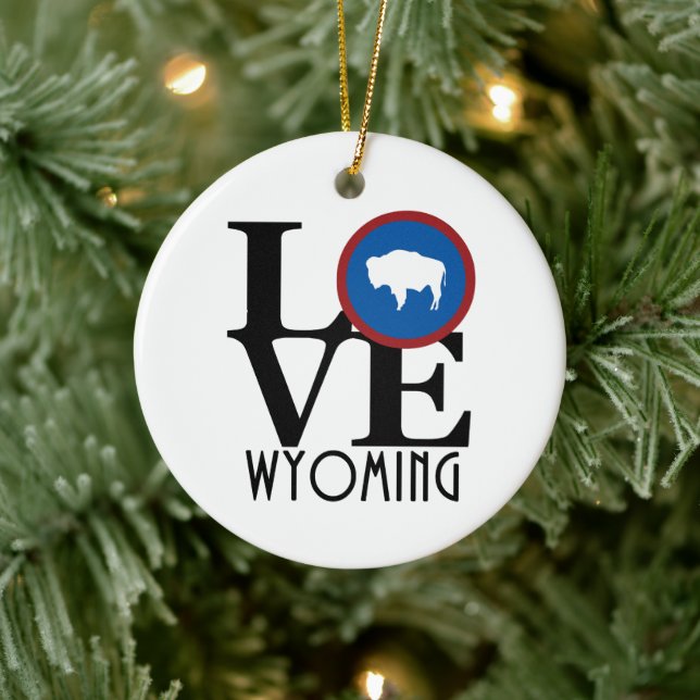 LOVE Wyoming Ceramic Tree Decoration (Tree)
