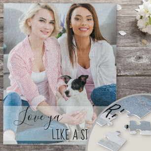 Love ya Like a Sister Custom Photo Jigsaw Puzzle