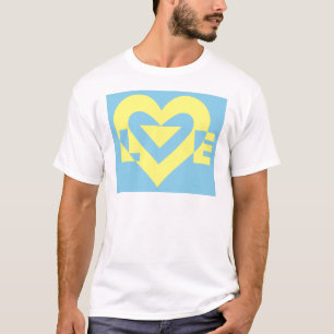 Love Yellow on Blue T-Shirt