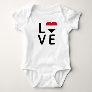 Love - Yemen Flag Baby Bodysuit