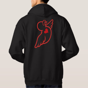 Love Yeshua Love People Duck Hoodie - Red