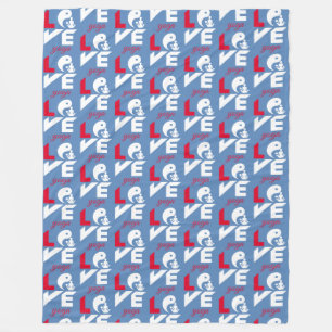 Love yoga fleece blanket