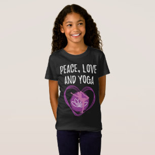 Love Yoga Gift for Yogis Peace, Love and Yoga Gift T-Shirt
