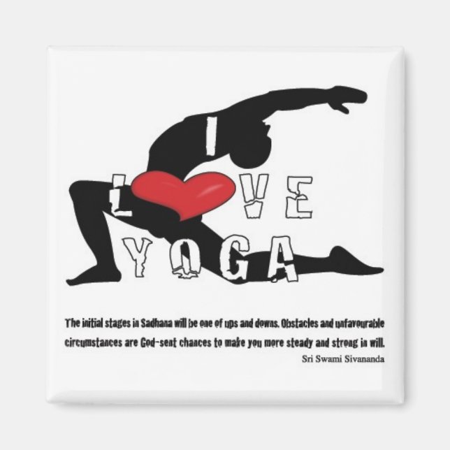 Love Yoga Magnet (Front)
