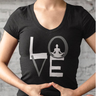 Love Yoga Meditation Holistic Health Natural Livin T-Shirt