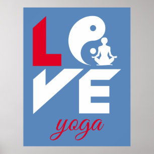 Love Yoga Poster