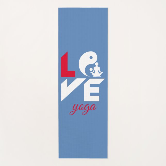 Love yoga yoga mat (Front)