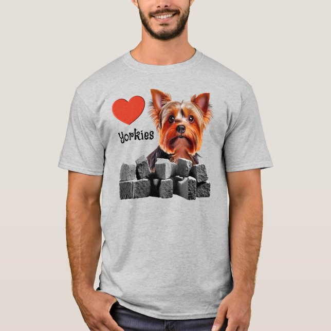 Love Yorkies T-Shirt (Front)