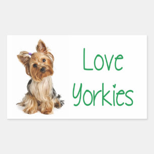 Love Yorkies Yorkshire Terrier Puppy Dog Sticker
