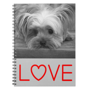 Love Yorkshire Terrier Puppy Dog Notebook Journal