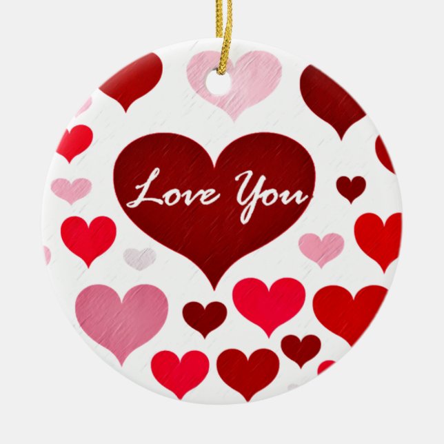 Love You#8_ Ceramic Tree Decoration (Front)