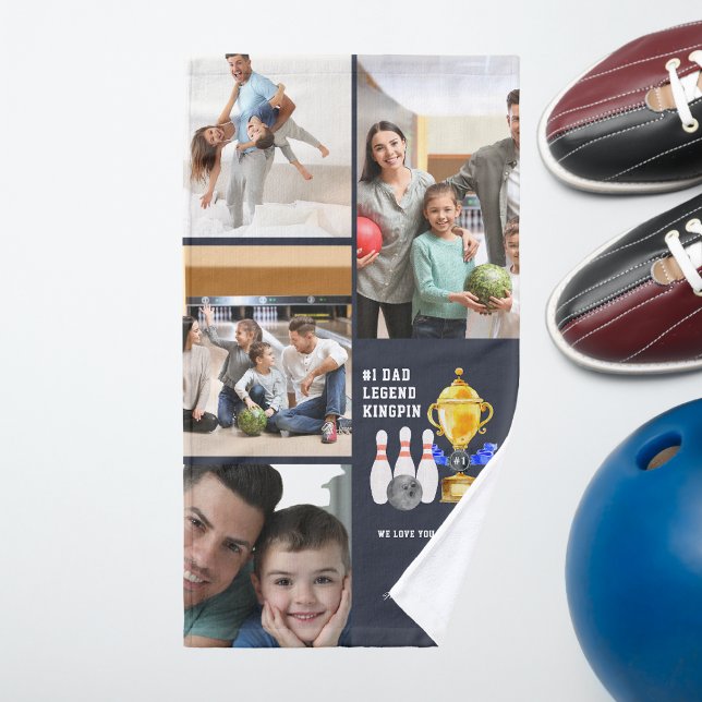 Love You A Bowl Lot Dad | Bowling Ball Hand Towel (Creator Uploaded)