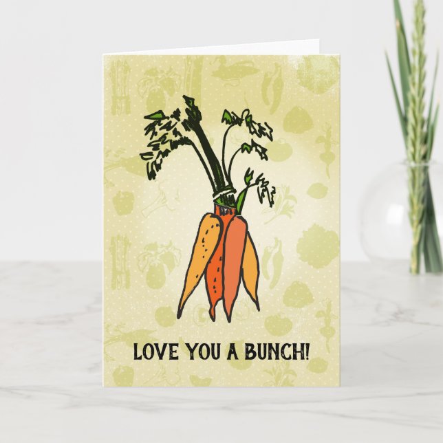 Love You a Bunch! Carrot Card (Front)