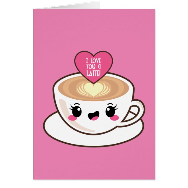 Love You A Latte EMoji (Front)
