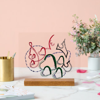 love you  acrylic sign