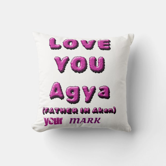 LOVE YOU AGYA CUSHION (Front)