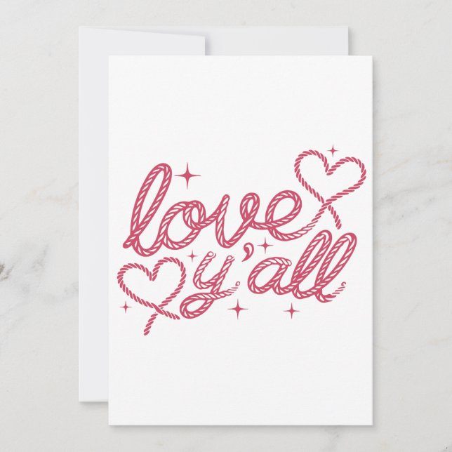 Love You All Sign Holiday Card (Front)