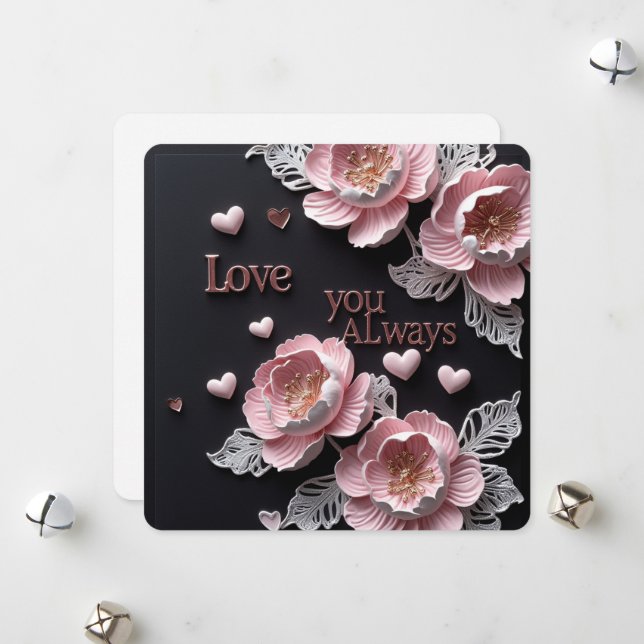  Love you always cards (Front/Back In Situ)