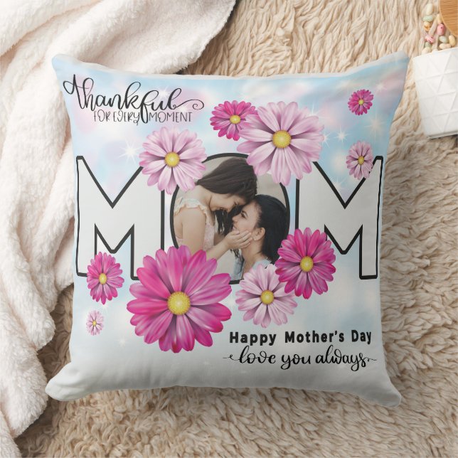  Love You Always Mum Custom Mothers Day Photo Cushion (Blanket)