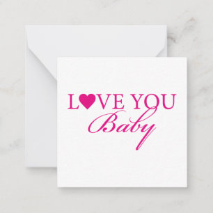 Love you baby card