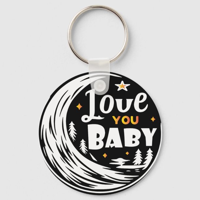 Love you baby key ring (Front)