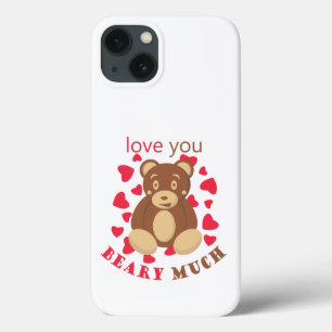 Love you beary much for Valentine's Day iPhone 13 Case