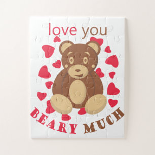 Love you beary much for Valentine's Day Jigsaw Puzzle
