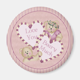 Love You Beary Much Valentine's Day Magnet