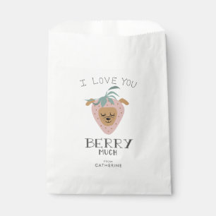 LOVE YOU BERRY MUCH Funny Valentine Dog Favour Bags