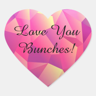 Love You Bunches! Heart Sticker