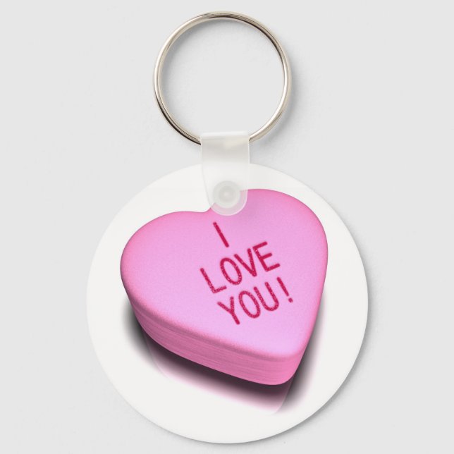 Love You Candy Key Ring (Front)