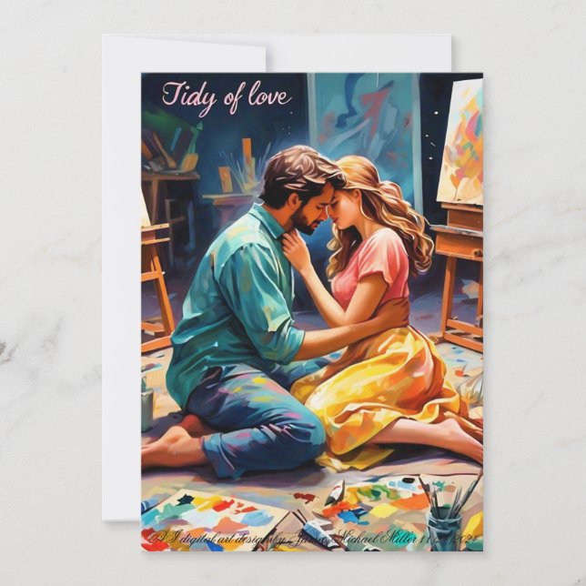 Love You Card By James Michael Miller  (Front)