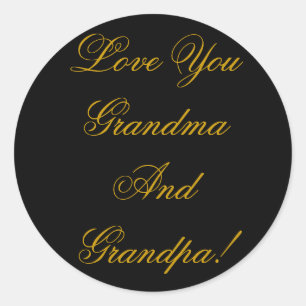 LOVE YOU CLASSIC ROUND STICKER