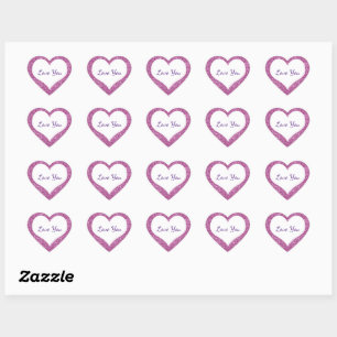 Love You Custom Text Conversation Hearts Heart Sticker