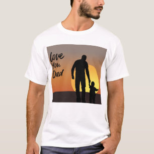   Love You Dad Father Son Bond Fathers Day T-Shirt