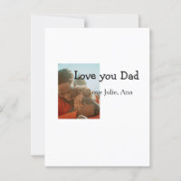 love you dad father's day add photo name simple
