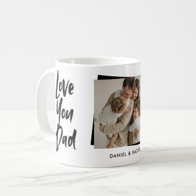 Love You Dad Father's Day Photo Coffee Mug (Front Left)