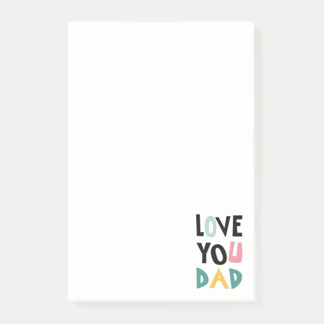 Love You Dad Notes (Front)