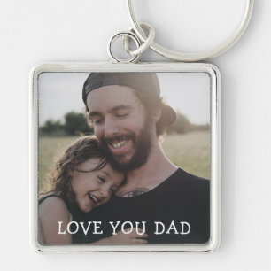 Love you Dad, Personalised Photo Key Chain