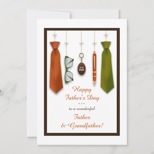 Love You Dad Photo Father's Day Card (Front)