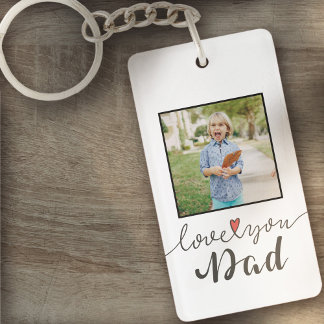 Love You Dad Photo Father's Day | Keychain