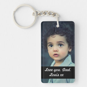 Love you, Dad Photo Key Ring
