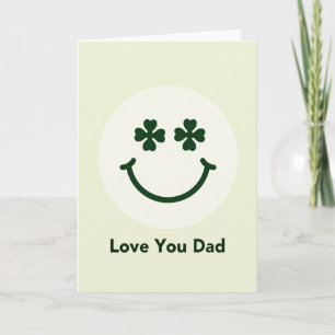 Love You Dad Smiling Face Card
